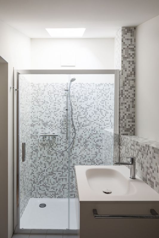 Contemporary Shower with Clear Glass