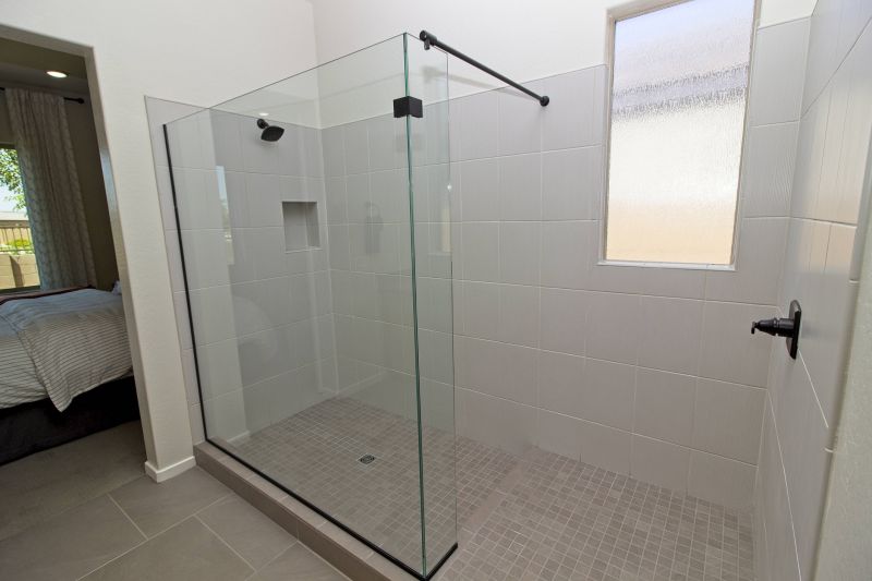 Sleek Shower with Glass Doors